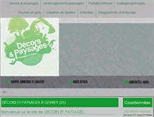 Tablet Screenshot of decorsetpaysages.com